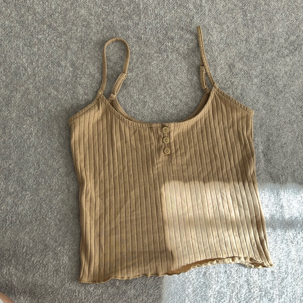 American eagle Tan crop tank top
